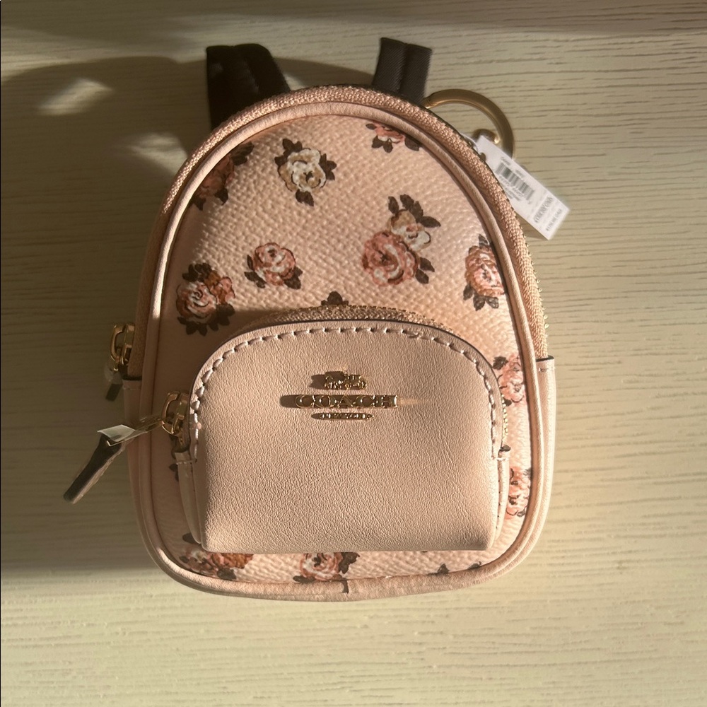 Coach Mini Court Backpack Keychain Bag Charm